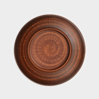 Тарелка «Пицца», гладкая, d=21 см, красная глина Тарелка «Пицца», гладкая, d=21 см, красная глина