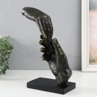 Сувенир полистоун "Касание рук" под металл 18,4х10,4х29,4 см Сувенир полистоун "Касание рук" под металл 18,4х10,4х29,4 см