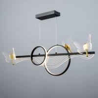 Светильник "Фьюжн" LED 110Вт 3000-6000К черный 100х12х28см