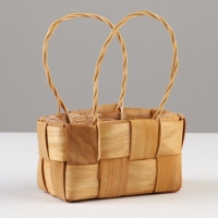 Корзина плетеная, 16 х 11 х 7/18 см, секвойя Корзина плетеная, 16 х 11 х 7/18 см, секвойя