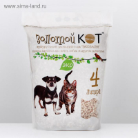Наполнитель кукурузный "Золотой кот"премиум, 4 л Наполнитель кукурузный "Золотой кот"премиум, 4 л