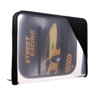 Папка для труда А4, 325 х 230 х 25 мм, молния вокруг, откидная планка, пластиковая, ПТР-1, Calligrata "Тачка" Папка для труда А4, 325 х 230 х 25 мм, молния вокруг, откидная планка, пластиковая, ПТР-1, Calligrata "Тачка"