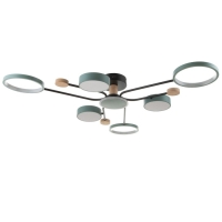 Люстра с ПДУ 2298/7GN LED 156Вт 3000-6000К зеленый 105х99х15 см BayerLux