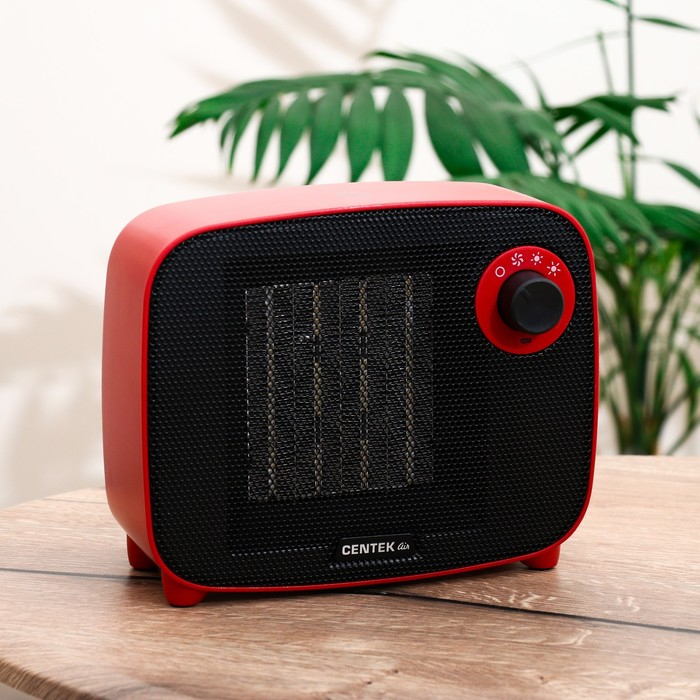 Тепловентилятор Centek CT-6022, керамический, настольный, 1500 Вт, 15 м², красный Тепловентилятор Centek CT-6022, керамический, настольный, 1500 Вт, 15 м², красный