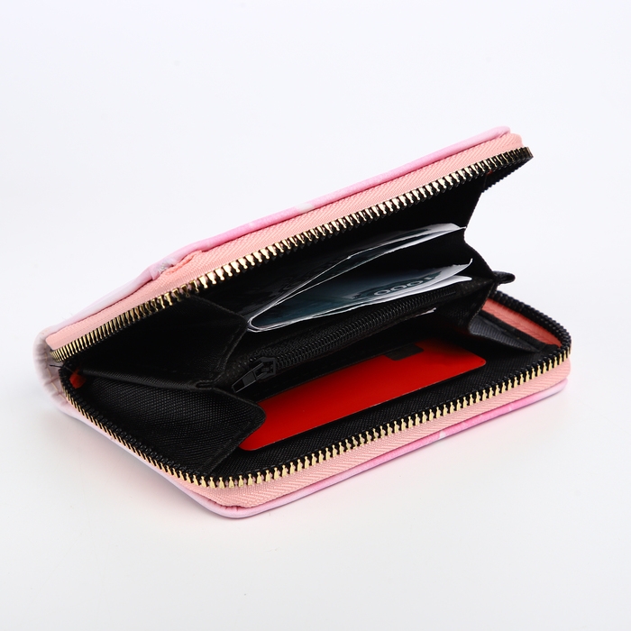 Кошелёк детский на молнии &laquo;Выбражулька&raquo;, цвет розовый