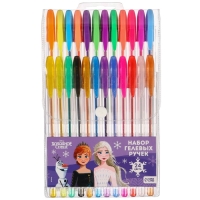 Ручка шариковая с блестками, 24 цвета, Холодное сердце Ручка шариковая с блестками, 24 цвета, Холодное сердце