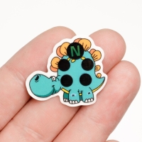 Детский термометр - наклейка налобный "Динозаврик", до 40&deg;, l-3.3 см