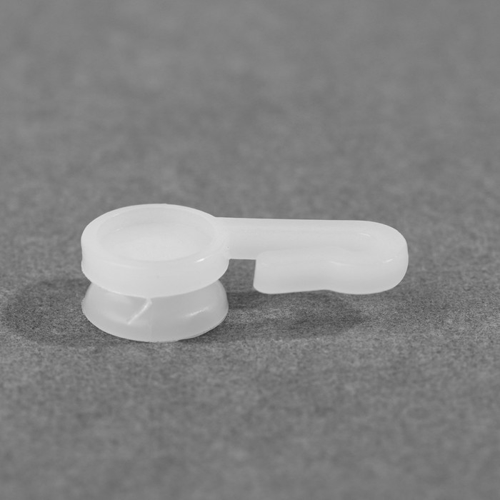 Крючок для штор, 27 &times; 12 мм, 120 шт, цвет белый