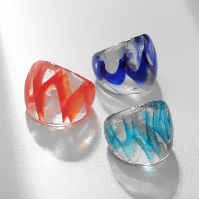 Кольцо &laquo;Муранское стекло&raquo; сияние, цвет МИКС