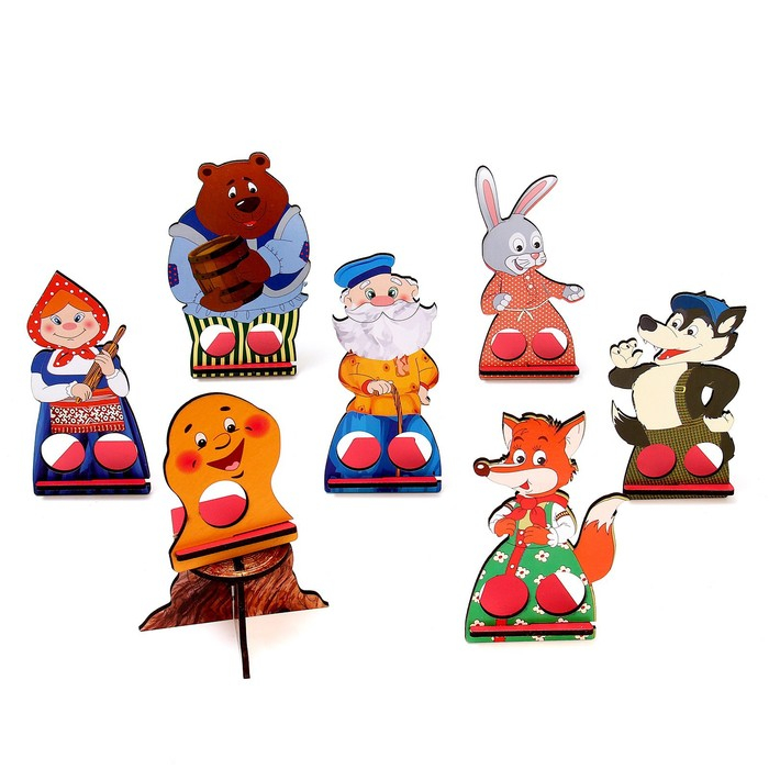 Пальчиковый кукольный театр &laquo;3 сказки&raquo;, ширма: 22,5 &times; 33 см