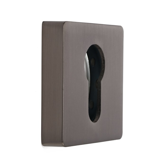 Накладка на цилиндровый механизм LOCKLAND, квадратная, цвет графит, комплект. Накладка на цилиндровый механизм LOCKLAND, квадратная, цвет графит, комплект.