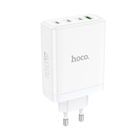 Сетевое зарядное устройство Hoco N31, 3 Type-C, 1 USB, 100 Вт, PD + QC, белое Сетевое зарядное устройство Hoco N31, 3 Type-C, 1 USB, 100 Вт, PD + QC, белое