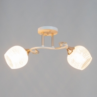 Люстра потолочная Жаклин 2хE27 40Вт Белый, золото Люстра потолочная Жаклин 2хE27 40Вт Белый, золото