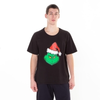 Футболка мужская &laquo;Гринч&raquo;, цвет чёрный, размер 56