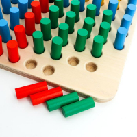 Мозаика деревянная &laquo;Весёлые столбики&raquo;