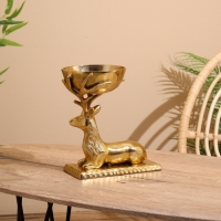 Подсвечник "Олень" алюминий 24х14х24 см