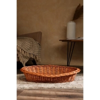 Лежанка для собак и кошек из лозы, 64х48х11 см Лежанка для собак и кошек из лозы, 64х48х11 см