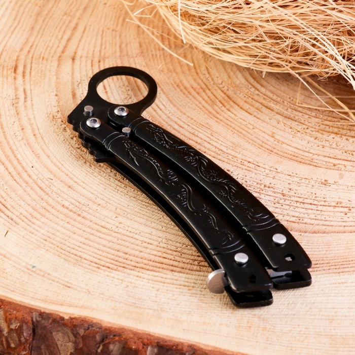 Нож-бабочка &laquo;Дракон&raquo;, 16.7 см, клинок 70 мм/1 мм