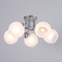 Люстра "Селена" 5х40Вт Е27 Хром 52х52х21см