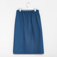 Килт вафельный банный Этель &laquo;Boho&raquo; 75*145 см. цв. синий, 100% хл, 290 г/м2