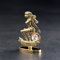 Сувенир знак зодиака &laquo;Дева&raquo;, 7х2,3х9 см, с кристаллом