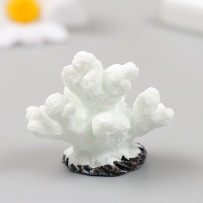 Фигурка для флорариума полистоун Фигурка для флорариума полистоун "Коралловый пальчик" белая 4,6х4,1 см