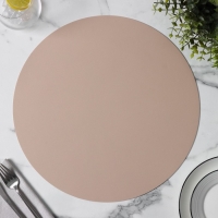 Салфетка сервировочная на стол &laquo;Тэм&raquo;, d=38 см, цвет персиковый