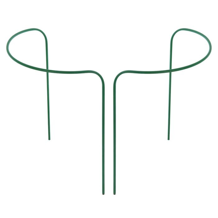 Кустодержатель, d = 80 см, h = 90 см, ножка d = 1 см, металл, набор 2 шт., зелёный Кустодержатель, d = 80 см, h = 90 см, ножка d = 1 см, металл, набор 2 шт., зелёный