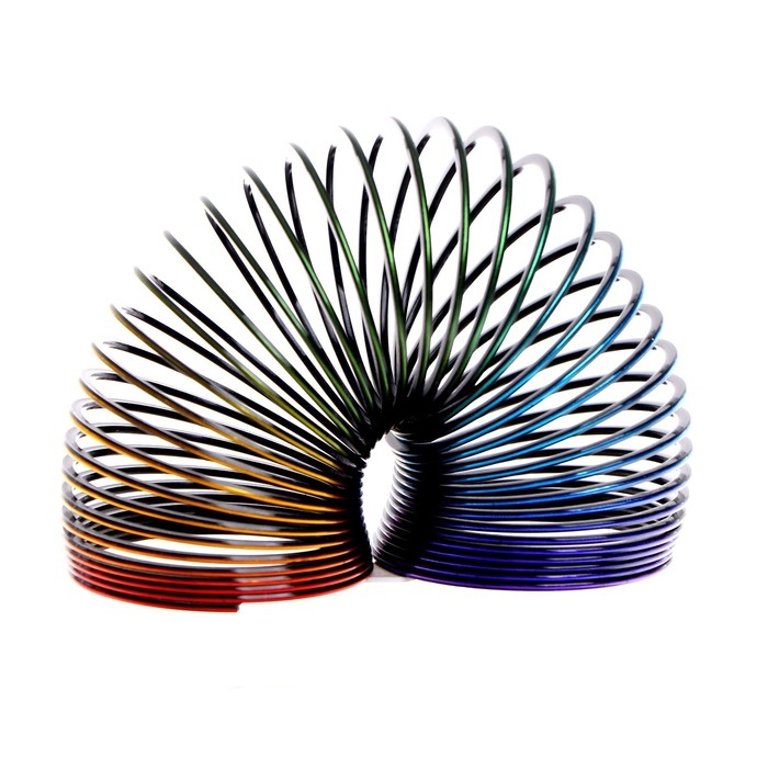 Пружинка - радуга &laquo;Перелив&raquo;, цвета МИКС