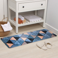 Коврик для ванной и туалета Доляна &laquo;Грэй&raquo;, 45&times;120 см