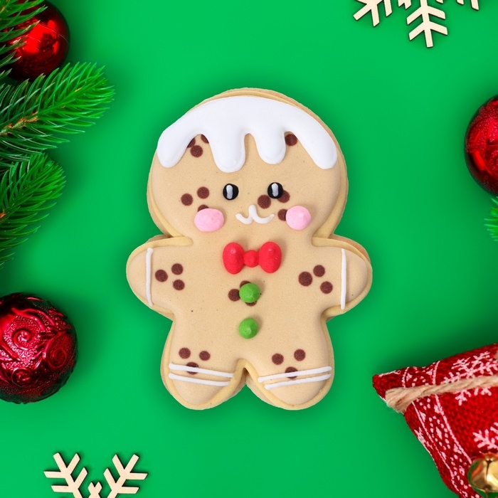 Новый год. Печенье ванильное "Человечек" 40г(1кор=15шт)