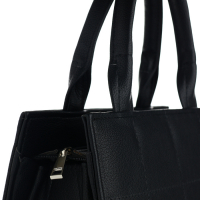 Сумка женская TEXTURA, тоут, средний размер, цвет чёрный