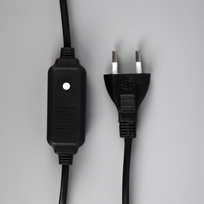 Светодиодная фигура &laquo;Снежинка&raquo;, 90 см, дюралайт, 280 LED, 220 В, мигание, свечение белое/синее