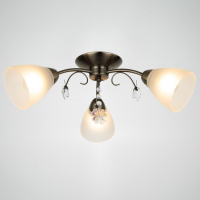 Люстра "Оливия" 3x40Вт E27 бронза 45х43х20 см