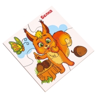 Развивающие пазлы из дерева «Лесные животные» Развивающие пазлы из дерева «Лесные животные»