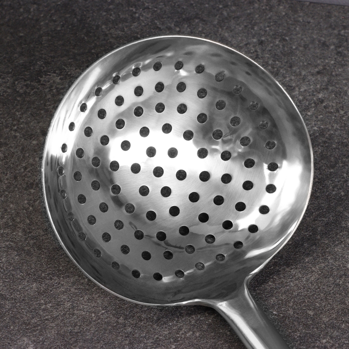 Шумовка для казана узбекская 54см, диаметр 18,5см, мет ручка