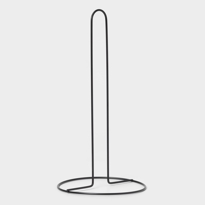 Подставка под бумажные полотенца Доляна, 27&times;13,5&times;13,5 см, цвет чёрный