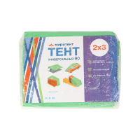Тент защитный, 3 &times; 2 м, плотность 90 г/м&sup2;, УФ, люверсы шаг 1 м, зелёный