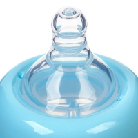 Бутылочка для кормления, ШГ &Oslash;50мм,300 мл, +6мес., цвет голубой