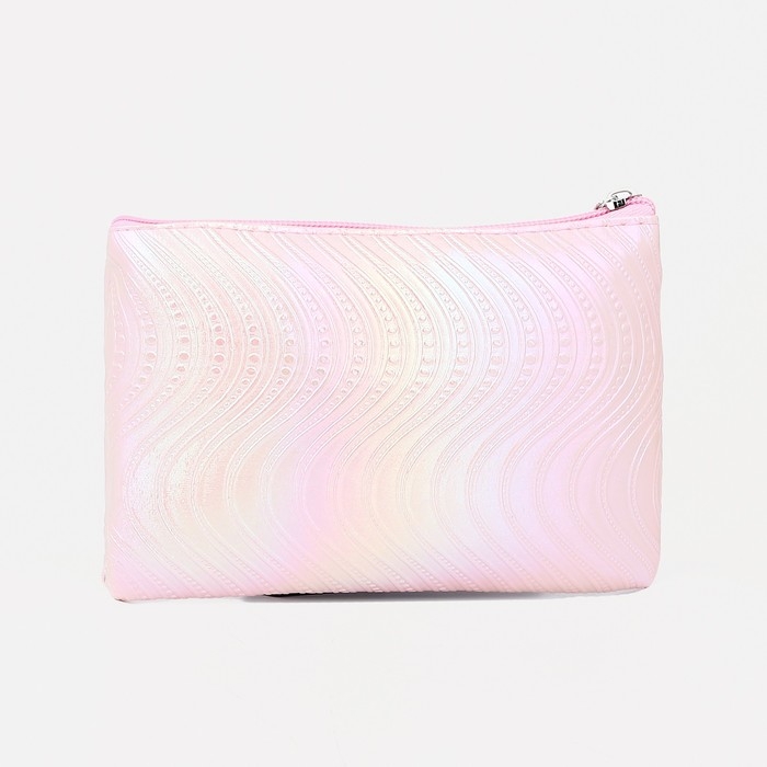 Набор косметичек 2 в 1 на молниях, цвет розовый Набор косметичек 2 в 1 на молниях, цвет розовый