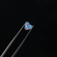 Фигурки для дизайна ногтей &laquo;Сердца&raquo;, объёмные, с блёстками, цвет полупрозрачный/розовый