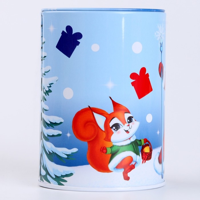 Копилка на новый год для декорирования стразами и фольгой «Дедушка и зверята», новогодний набор для творчества Копилка на новый год для декорирования стразами и фольгой «Дедушка и зверята», новогодний набор для творчества