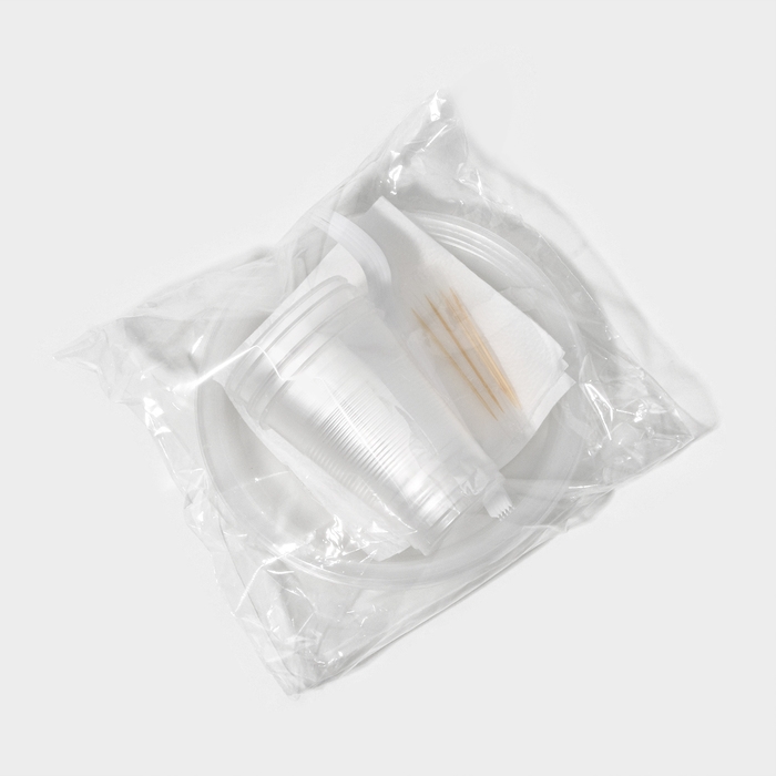 Набор пластиковой одноразовой посуды на 5 персон Не ЗАБЫЛИ! Набор пластиковой одноразовой посуды на 5 персон Не ЗАБЫЛИ!