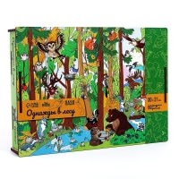 Пазл деревянный фигурный &laquo;Однажды в лесу&raquo;&lrm;, 60 элементов