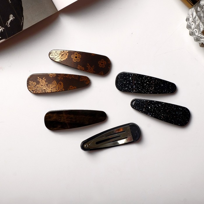 Невидимка для волос Невидимка для волос "Герти" (набор 6 шт) цветы сетка, 5,5 см