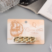 Зажим для волос "Жаклин" звенья, 6 см, золото Зажим для волос "Жаклин" звенья, 6 см, золото