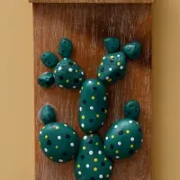 Панно &laquo;Кактус&raquo;, 20&times;3&times;10.5 см, дерево албезия