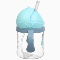 Mum&Baby, Поильник- непроливайка с трубочкой, туканчик, голубой SL-07275A