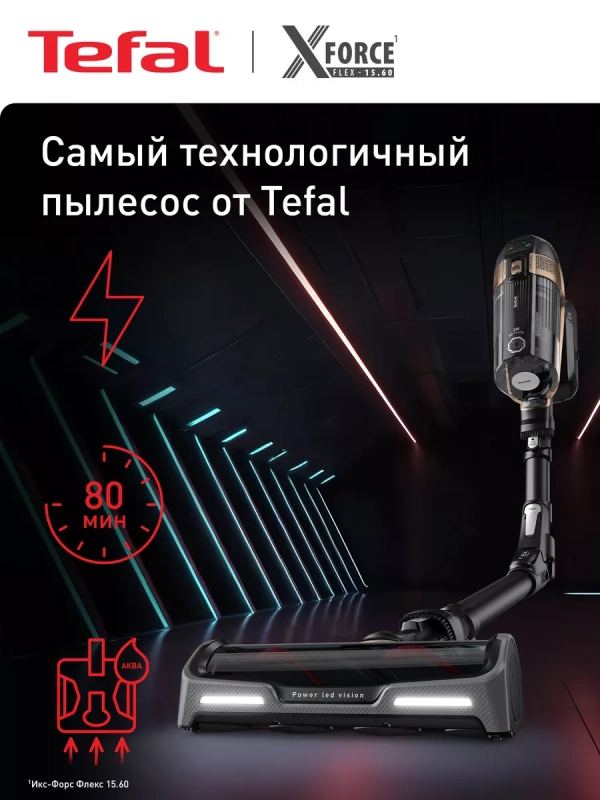 Беспроводной пылесос X-Force Flex 15.60 TY99G1WO, 230 аВт
