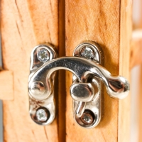 Подсвечник дерево "Фонарь - большие окна" коричневый набор 2 шт 30х13х13; 49х18,5х18,5 см